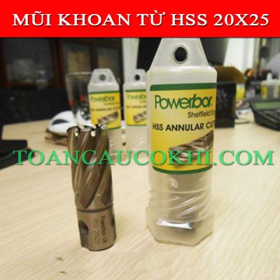 Mũi khoan từ thép gió HSS 20x25