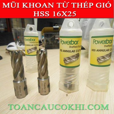 Mũi khoan từ HSS 16x25