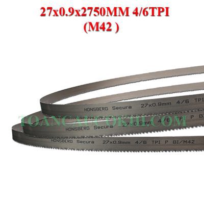 Lưỡi cưa M42 27x0.9x2750mm 4/6tpi