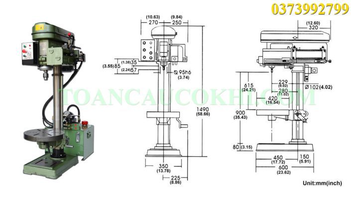 Máy khoan tự động HD-POM750