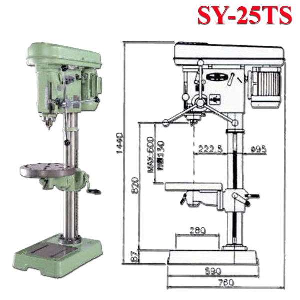 may-khoan-kem-taro-sy-25ts Máy khoan kèm taro SY-25TS