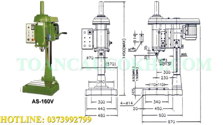 Máy khoan tự động AS-160V